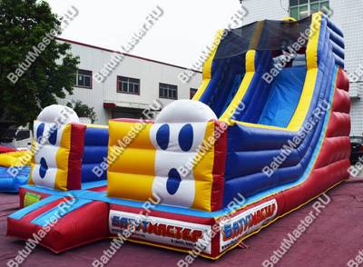 Детский надувной батут-горка "Зайка" 9*4*5.5 м
