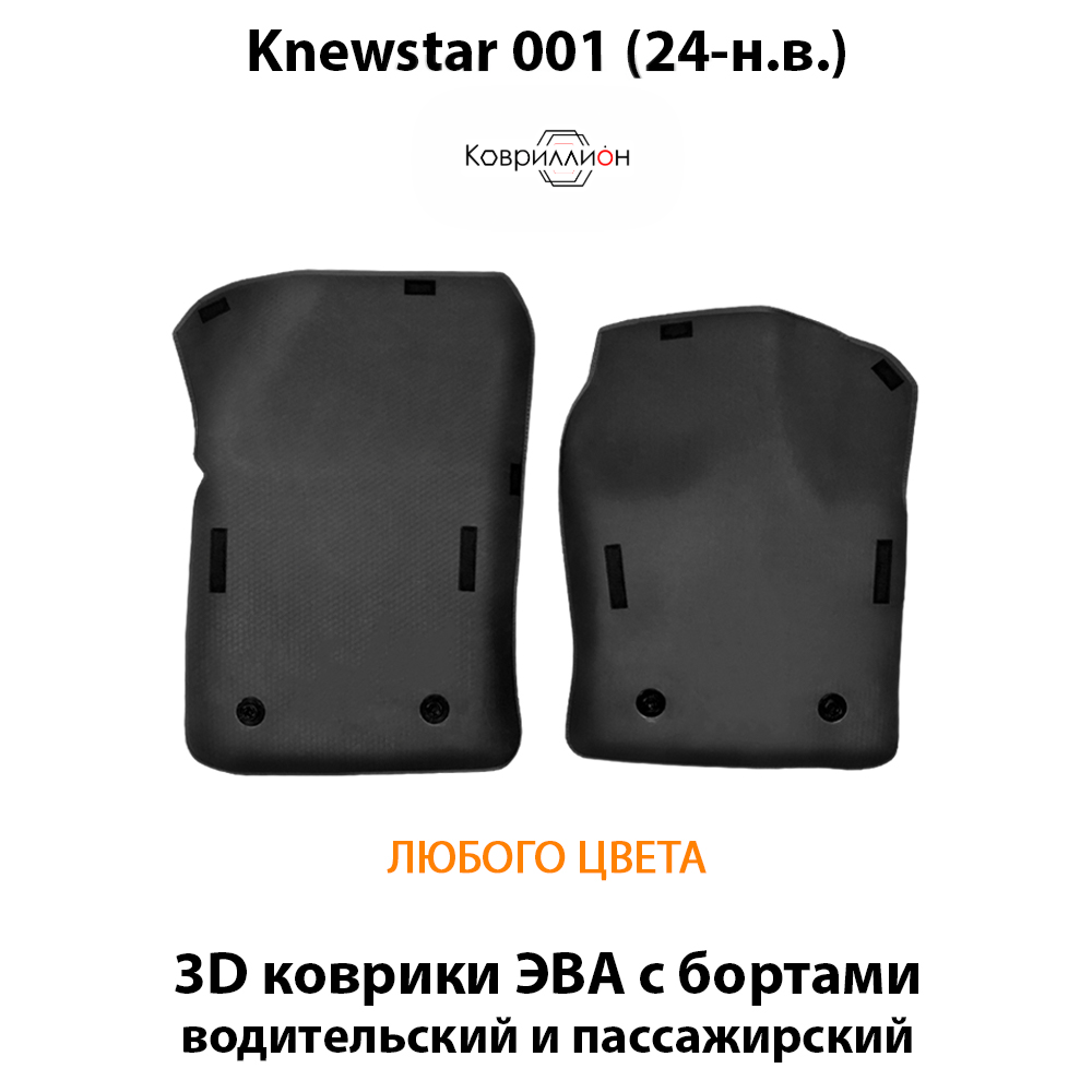 Передние автомобильные коврики ЭВА с бортами для Knewstar 001 (24-н.в.)
