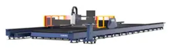 Базовый широкоформатный лазерный станок HSG Laser серии GFC для резки листового металла
