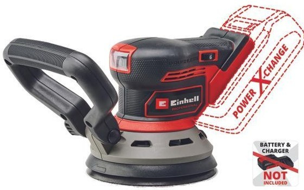 Виброшлифмашина эксцентриковая аккумуляторная EINHELL TP-RS 18/32 Li BL SOLO 4462020