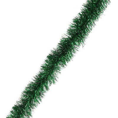 Мишура 2 м 9 см «Матовые искры», Зелёный