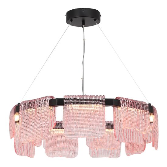 SL6021.403.54 Светильник подвесной ST-Luce черный/розовый LED 1*54W 3000K VOILE