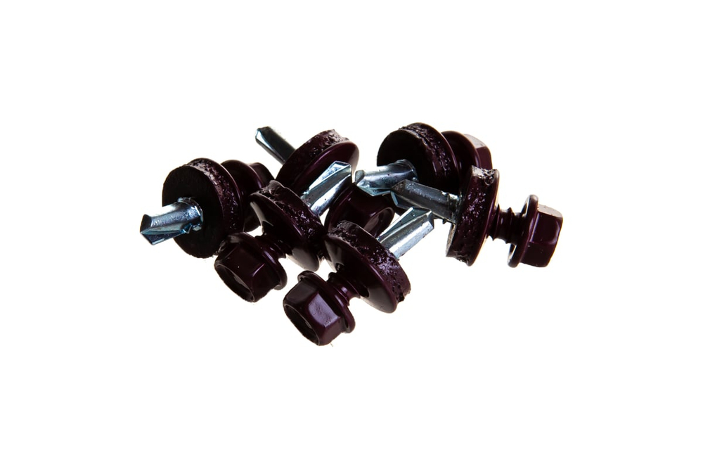 ЗУБР СКМ 3005 19 х 5.5 мм, темн.-красн., кровельный саморез, 500 шт (4-300315-55-019-3005)