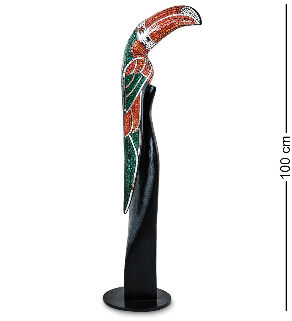 Decor and Gift 23-004-02 Статуэтка «Тукан» дерево+стекл.мозаика 100 см