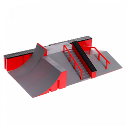 Скейтпарк большой ЭКСТРЕМАЛ фингерборд и фингербайк