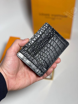 Картхолдер Louis Vuitton из кожи крокодила