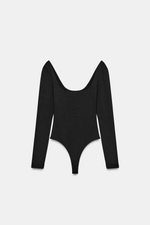 БОДИ С КВАДРАТНЫМ ВЫРЕЗОМ ИЗ ПОЛИАМИДА - ZARA