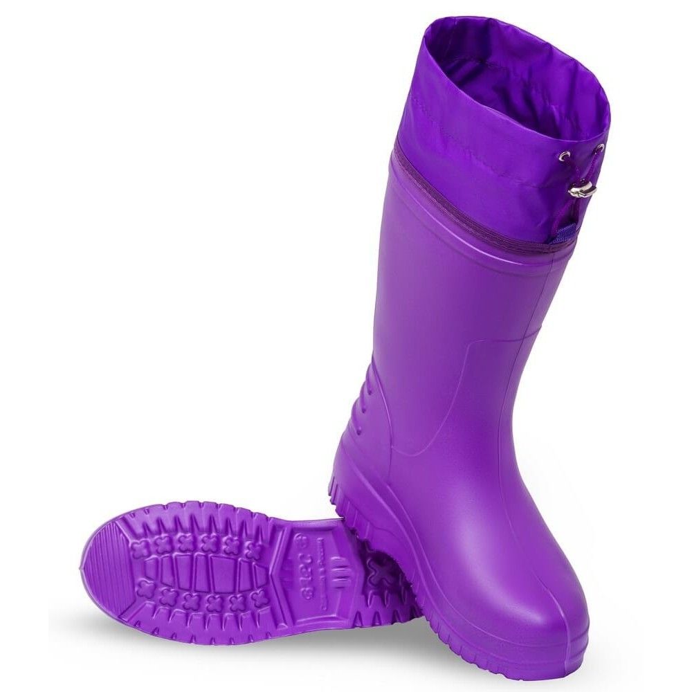 Женские сапоги из ЭВА (осень/зима -20С) (синий/серый/фиолетовый)