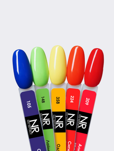 NR Electric dreams Гель-лак 209 - Ализариново-красный, 10 мл