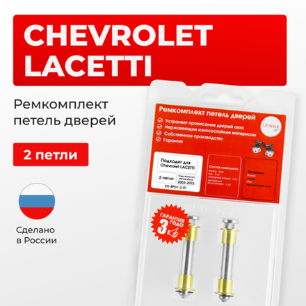 Ремкомплект (втулки) петель дверей Chevrolet Lacetti (2 петли, RPD1-2) 2003-2013