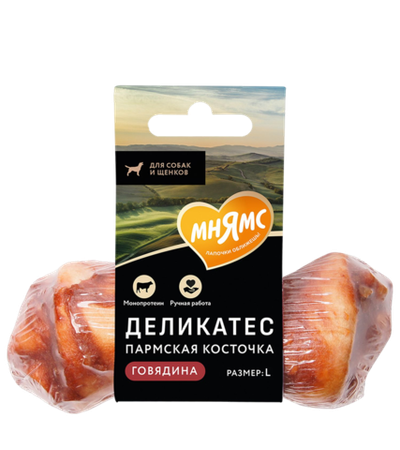 Мнямс Лакомство для собак Пармская косточка, Размер L