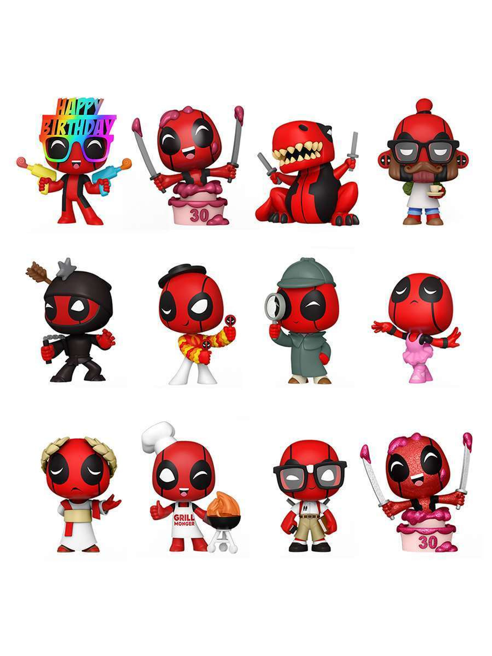 Фигурка Funko Mystery Minis Marvel Deadpool 30th 1 штука в ассортименте (из 12) 55210