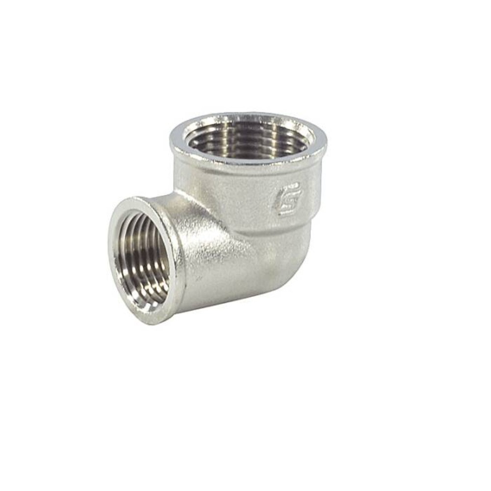 Угольник SantechSystems лат перех Ду25х15 м/м никель