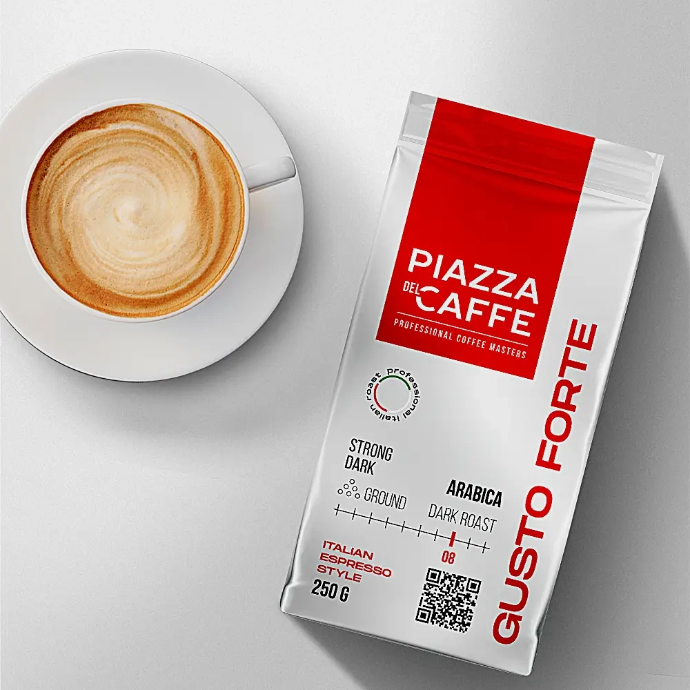 Кофе молотый Piazza Del Caffe Gusto Forte жареный 250г