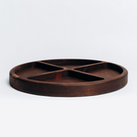 Деревянная тарелка с секциями (менажница) из кедра