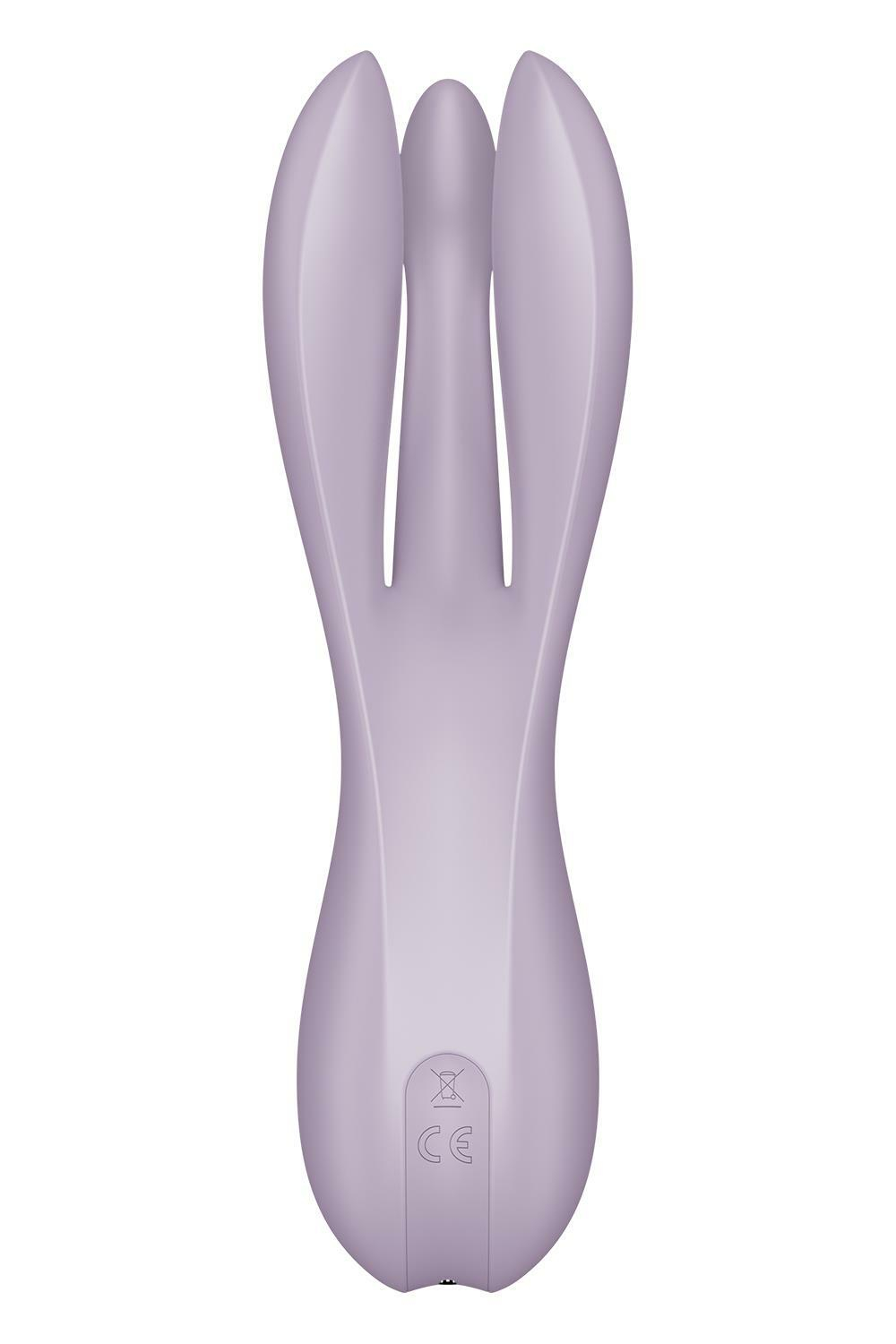 Клиторальный вибромассажер Satisfyer Threesome 2, 14 см, 3 гибких пальчика