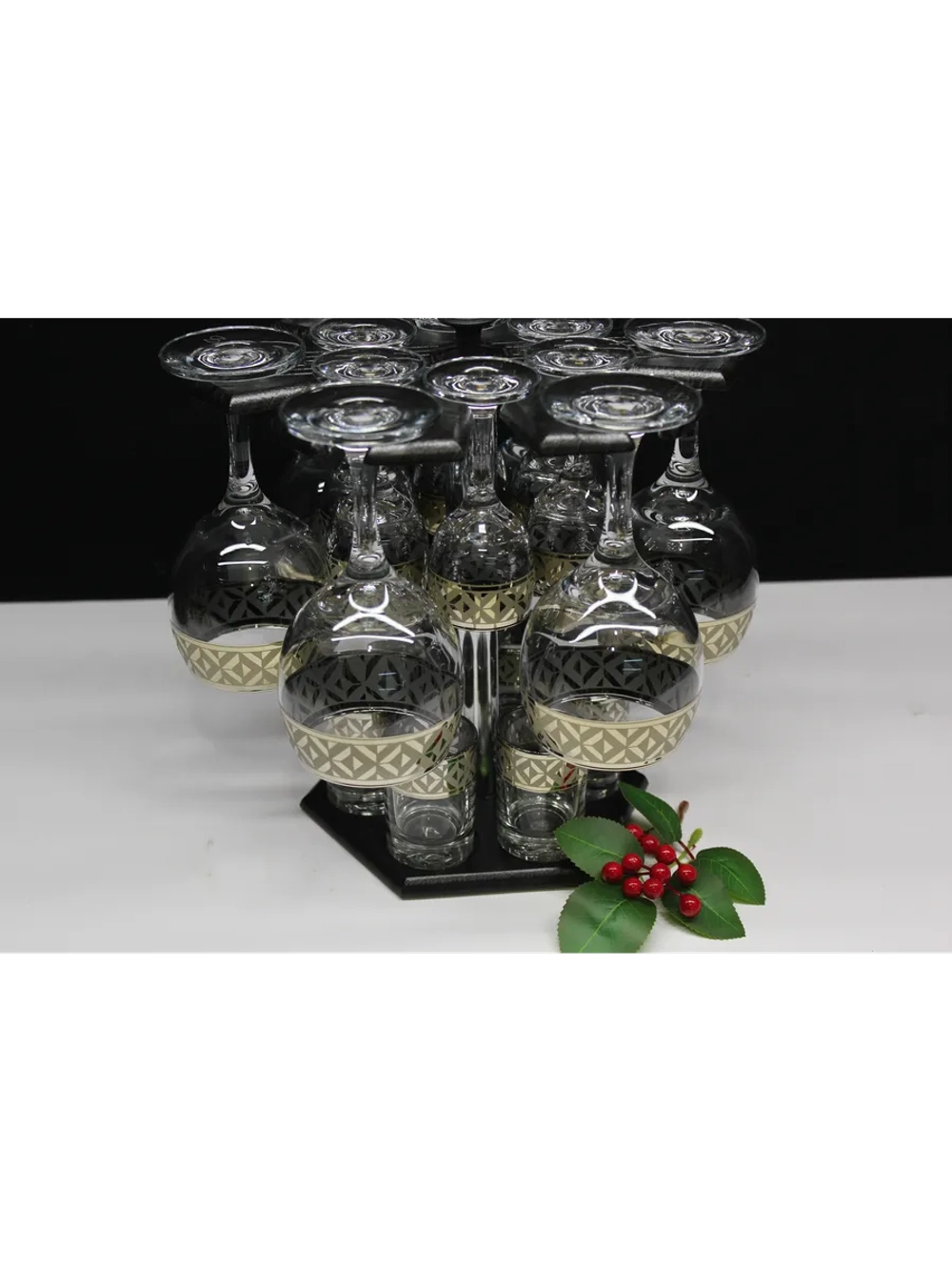 Барный набор 18 предметный с фужером