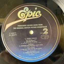 Винтажная виниловая пластинка LP Permanent Record Вечная Песня Music From The Motion Picture Soundtrack (USA 1988)