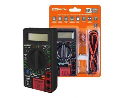 Мультиметр цифровой, серия МастерЭлектрик, М-7300 (кабельный тестер RJ-11,12,45) TDM Electric SQ1005-0010