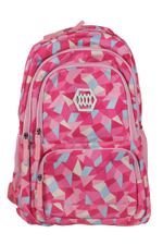 Рюкзак молодежный "Яркая геометрия", 42*29*11,5см, 2 отдела, 2 кармана, боковые карманы