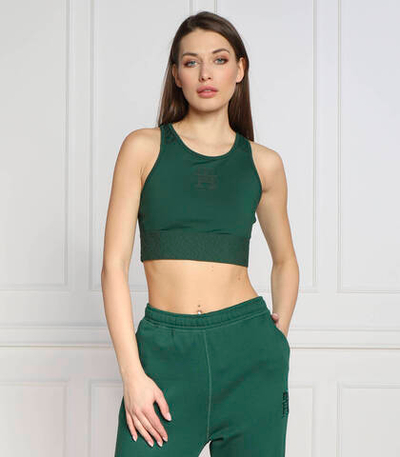 топ mid intensity monogram Tommy Sport - зеленый(S10S101590)