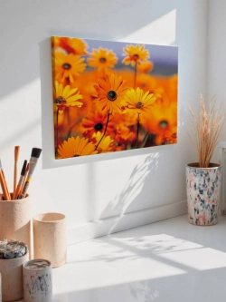 Картина на стену 40 X 50 Оранжевые цветы