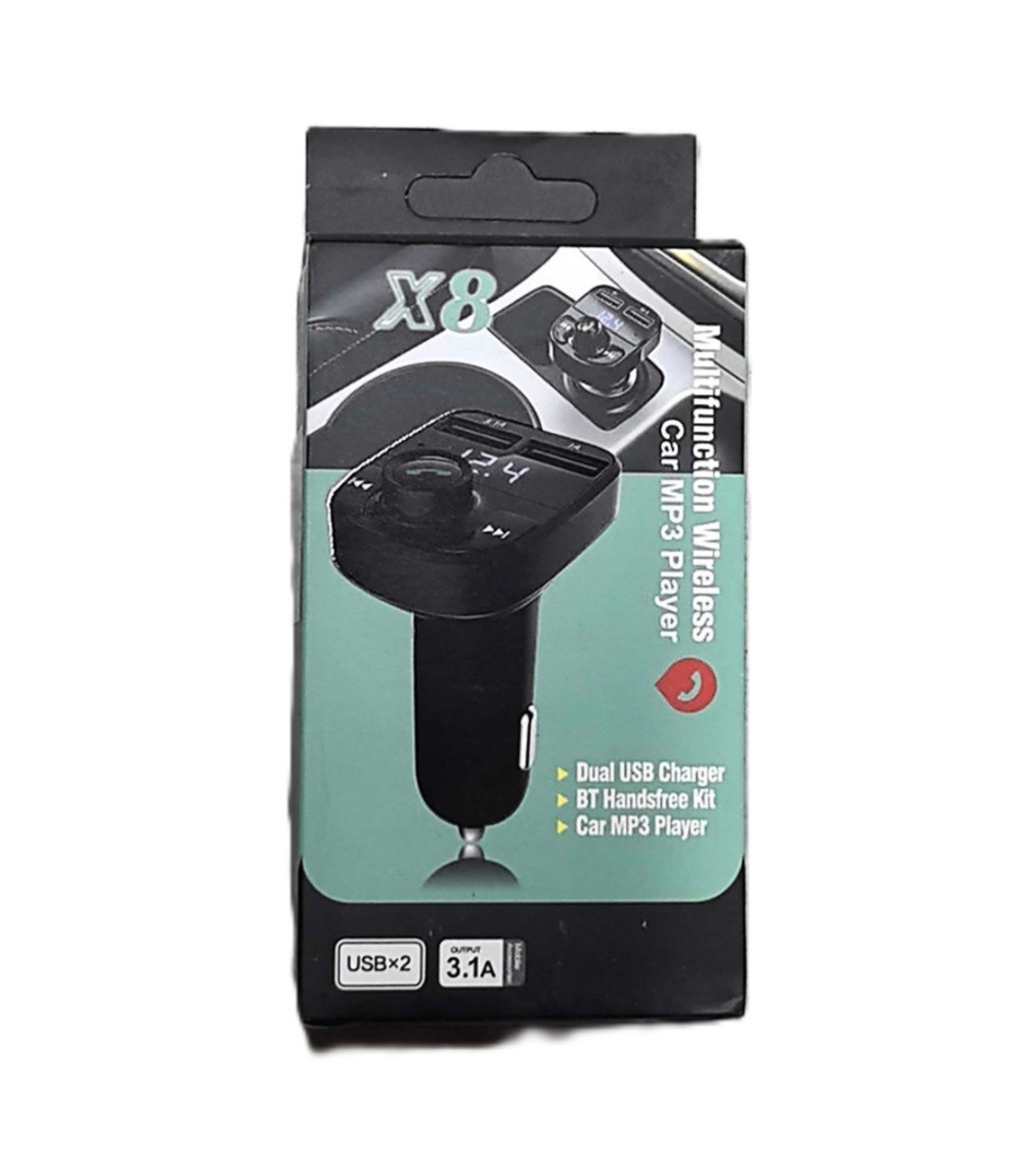 Автомобильный FM модулятор с дисплеем CAR X8, TG (1 шт.)