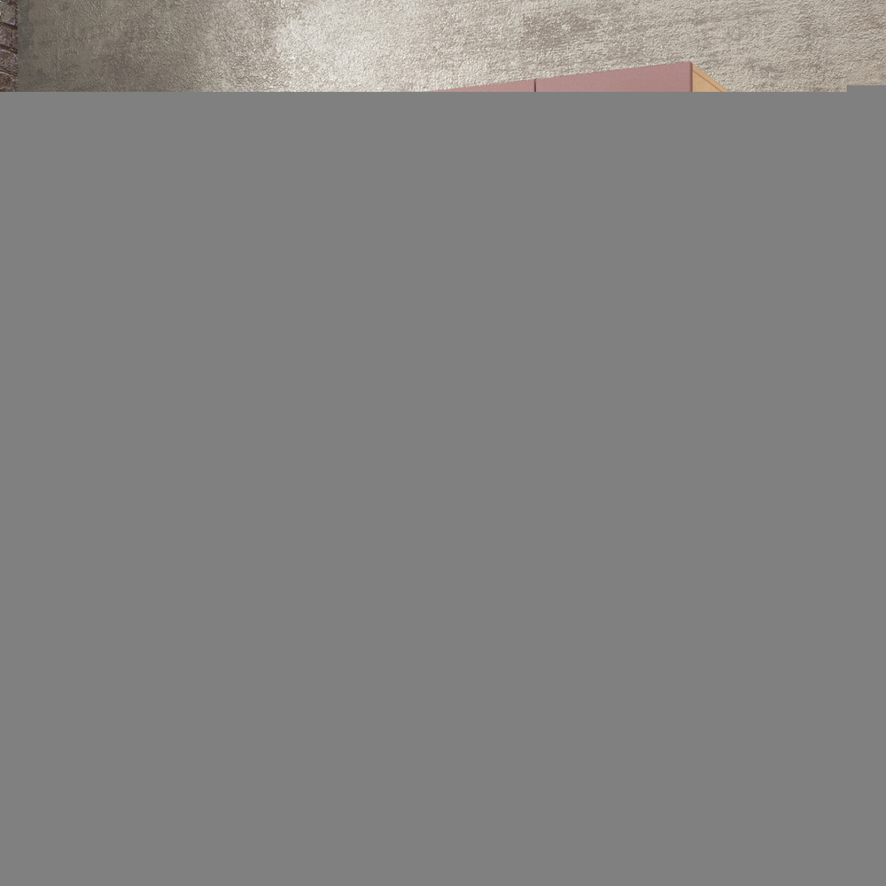 Шкаф Агератум МДФ четырехсекционный Лайн бохо (0,27) А10017 матовая - 26 матовая - Дуб Сонома 3025  240*45*240