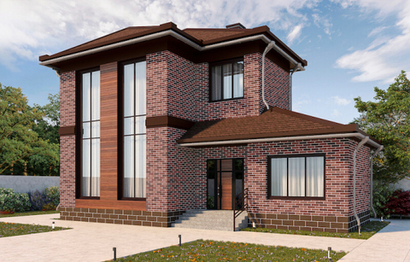 АМК фасад кирпич микс 410