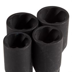 KING TONY (9TD165MR) Набор торцевых головок для поврежденных гаек и болтов, 17, 19, 21, 22 мм, 5 предметов