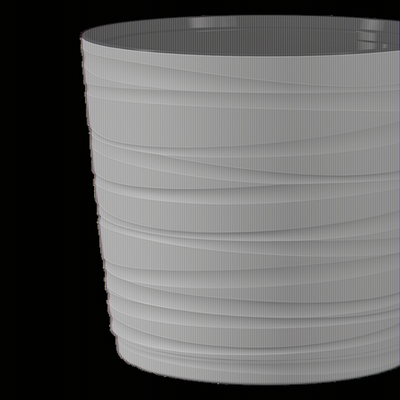 Кашпо для цветов пластиковое 15л d-30см «Модерн Медиум» Мокачино