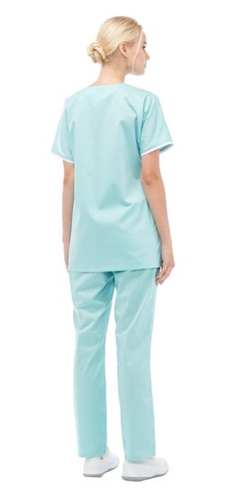 Костюм женский "Мята" LL6102 (мята/белый)