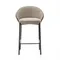 Полубарный стул Eamy светло-коричневый с отделкой орех
