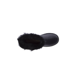 Угги Mini Zip Metallic Black