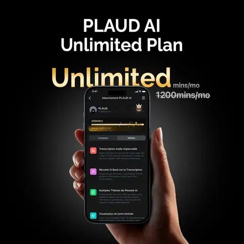 Годовая подписка PLAUD AI Annual Unlimited Plan (безлимитная)