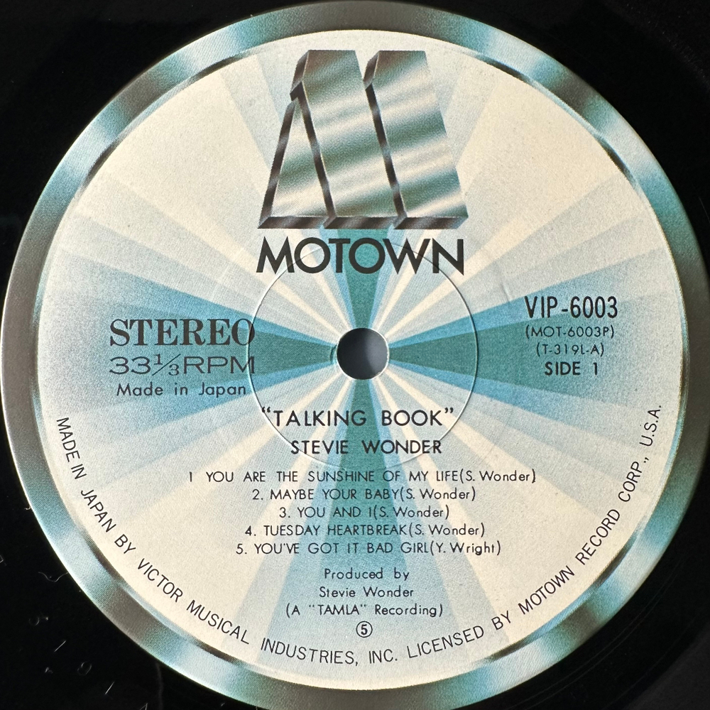 Stevie Wonder ‎– Talking Book (Япония 1977г.)