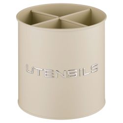 ПОДСТАВКА AGNESS ПОД КУХОННЫЕ ПРИБОРЫ, 14*15 СМ, ЦВЕТ: IVORY