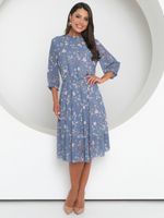 Платье Восхитительный шифон (блу) Diolche (Акция)