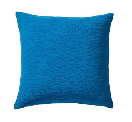 Подушка RACINES BLEU PAON подушка декоративная Blanc des Vosges 45x45 Синий
