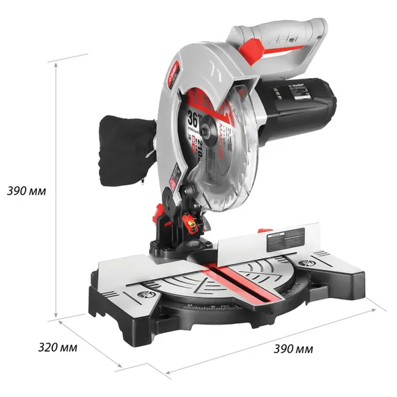 Пила торцовочная "ЗУБР" ЗПТ-210-1400 Л