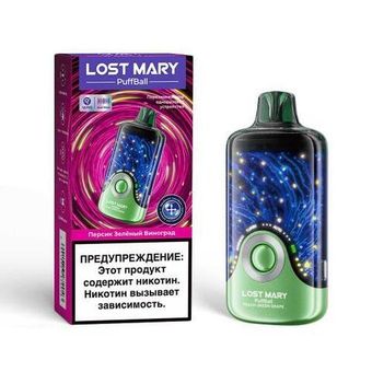 Lost Mary PuffBall 30000 - Персик Зелёный виноград