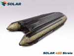Лодка надувная моторная solar-420 strela jet tunnel