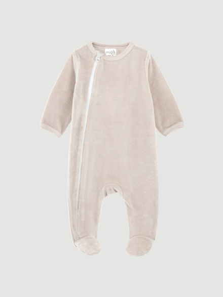 Велюровый комбинезон Mjölk White Sand