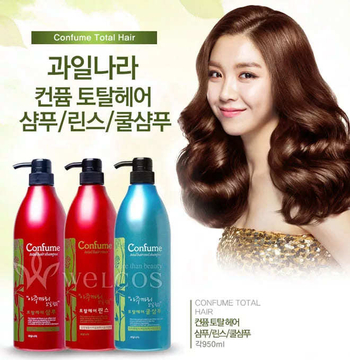Шампунь Welcos Confume Total Bair c касторовым маслом Shampoo 950 мл