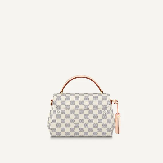 Сумка Louis Vuitton Croisette канва Damier Azur белый