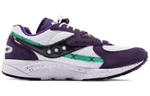 Saucony classic retro low-cut running shoes men's purple and white