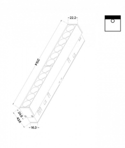 Трековый светильник Maytoni Technical TR031-2-12W3K-B