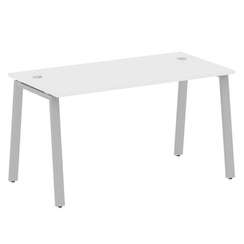 Metal System Стол письменный на А-образном м/к БА.СП-3 Белый/Металл Серый 1400*720*750