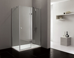 Душевой уголок Cezares Verona 120х80 R VERONA-W-AH-1-120/80-P-Cr-R профиль Хром стекло рифленое