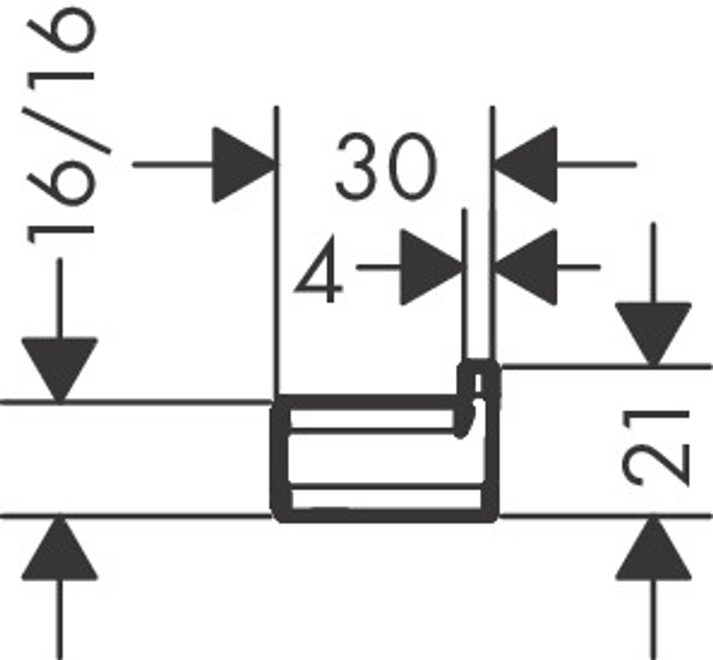 Крючок Hansgrohe AddStoris, Хром (41742000)